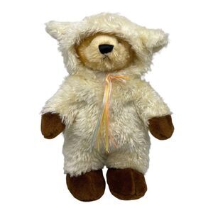 Teddy in Sparkle Easter Costume Plush Bear Lamb Suit Removable Outfit